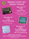 Weekly Updates November 5-9